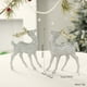 thumbnail image 3 of Adornos navideños de reno con purpurina | Juego de 2 accesorios para fotos colgantes | Decoración navideña para fiestas en casa, oficina y habitación infantil | Decoración festiva de mesa, 3 of 3