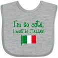 thumbnail image 3 of Inktastic So Cute Italian Boys or Girls Baby Bib, 3 of 4