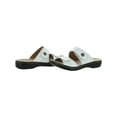 thumbnail image 3 of Clarks Womens Leisa Lacole Leather Padded Insole Flat Sandals, 3 of 4
