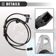 thumbnail image 6 of Rear Left or Right ABS Sensor Wheel Speed Sensor for Audi A4 1.8L 2000-2005 8E0927807B Black, 6 of 7