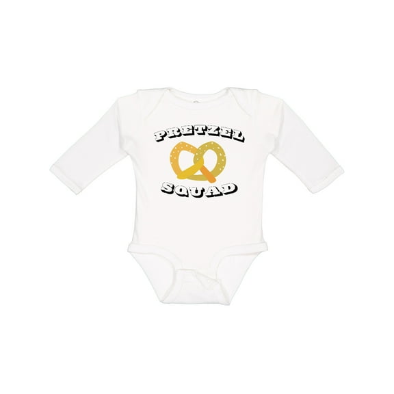 Inktastic Oktoberfest Pretzel Squad Boys or Girls Long Sleeve Baby Bodysuit