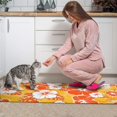 thumbnail image 3 of Pioneer Flower Floral Print Pattern Kitchen Rugs Sets Of 2,Anti Fatigue Kitchen Mat Rugs Non Slip Washable,Decorative Kitchen Floor Mats for Kitchen,Sink,Laundry,17"x30"+17"x47", 3 of 7