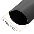 thumbnail image 2 of Manguera termocontraíble Uxcell, funda de cable termocontraíble de 3.3ft negra de 4.72 pulgadas, 2 of 6