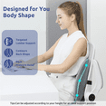 thumbnail image 2 of Ergonomic Lumbar Pillow for Back Support - High-Density Memory Foam Cushion for Pain Relief - Lumbar Support Cushion w/Strap for Office Chair, Car, Home, and Travel, 2 of 7