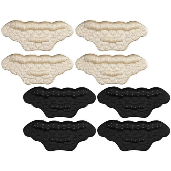 SILENRADAWN 8Pcs Double Sided Adhesive Heel Protectors Anti Friction Foot Stickers