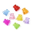 thumbnail image 2 of Transparent Acrylic Beads Bear Mixed Color 10x10x6mm Hole: 3mm about 2222pcs/500g, 2 of 4