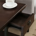 thumbnail image 5 of Leick Home Empiria Walnut and Bronze One Drawer Side Table, 5 of 14