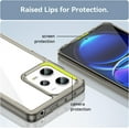thumbnail image 4 of Case for Xiaomi Redmi Note 12 Pro Phone Case Slim Dropproof [Defend from Drop/Scratch/Slip/Fingerprint] Clear Acrylic Hard Back Soft TPU Bumper Hybrid Phone Cover for Redmi Note 12 Pro-Crystal Black, 4 of 16
