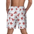 thumbnail image 2 of Lsque Mens Swim Trunks Cartoon Lobsters Pattern - Bathing Suit Compression Liner - Beach Swim Shorts Swimwear - (S-3XL) - Stretch Quick Dry -XX-Large, 2 of 9