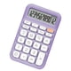 thumbnail image 2 of Calculadora de bolsillo de 12 dígitos, calculadora de bloc de notas, calculadora para estudiantes, oficina, color morado, 2 of 12