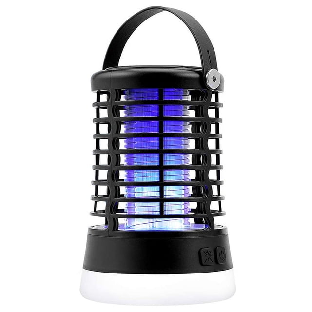 Bug Zapper para interiores y exteriores, lámpara eléctrica antimosquitos con 3 modos de luz, trampa para moscas recargable por USB para el hogar, patio, camping y senderismo