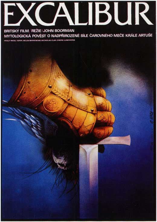 Excalibur    1980's Movie Posters Classic Cinema 