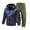 Navy, variant on Men's Slim Fit Suit Spring Autumn Punching Jacket Coat Casual Men Hooded Solid Color Men Jacket Outdoor Sports Set Vacation Beach Outfits