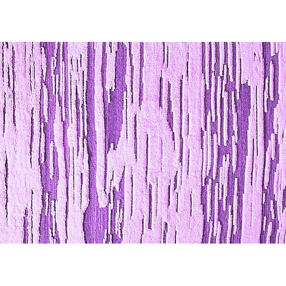 Ahgly Company Indoor Rectangle Solid Purple Modern Area Rugs, 7' x 10'