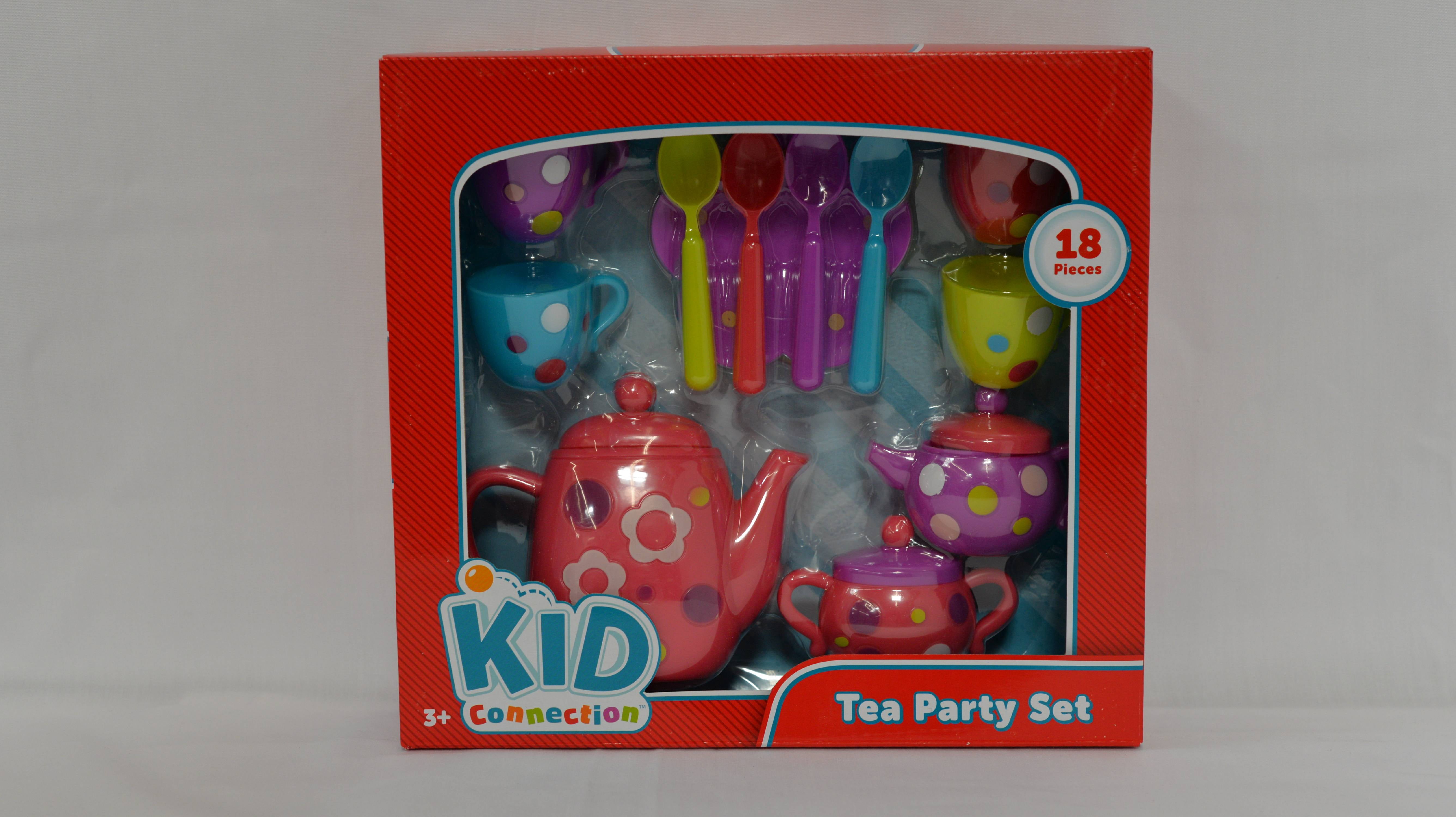 Kid Connection Tea and Dish Set Play Cups Plates Kitchen Toy
