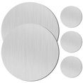 thumbnail image 1 of Cup Coasters Insulation Pads Reusable Coaster Silver 9X9X0.3cm Anti-Skid 5Pack, 1 of 2