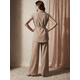 thumbnail image 3 of Conjunto 2 Piezas, Blusa Estilizada con Cinturón y Pantalón Fluido, Outfit Moderno y Sofisticado para Mujer, 3 of 5
