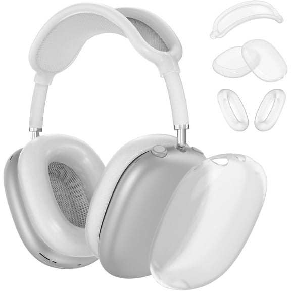 Silicone Case Cover for AirPods Max Headphones,Ear Pad Case Cover/Ear Cups Cover/Headband Cover for AirPods Max (USB-C/Lightning)(2024/2020),Accessories Silicone Protector for Apple AirPods Max