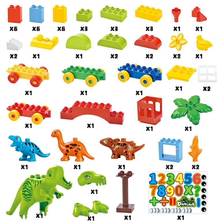 Dinosaure Building Block Toys, tyrannosaure Dinosaure Jouet de construction  modulaire Jurassic Toy T-rex Raptor Figure Cadeau pour les enfants âgés de