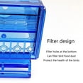 thumbnail image 5 of JUNTEX Bird Feeder for Cage Automatic Dispenser No Mess Plastic Container with Perch, 5 of 11