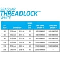 thumbnail image 5 of Seaguar Threadlock Fishing Line, 16 Strand Hollow Core Braid, High Visibility White, 50lbs, 600yds Break Strength/Length - 50S16W600, 5 of 6