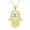 Jade, variant on Evil Eye Hamsa Hand Necklace 18K Gold Plated Evil Eye Pendant with Natural Gemstone Jewelry Gifts for Women
