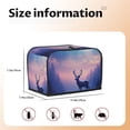 thumbnail image 5 of Yiaed Night Sky Elk Print Two Slice Bread Machine Cover, Universal Size Kitchen Appliance Cover for Bread Machine,Bread Machine Cover, 5 of 7