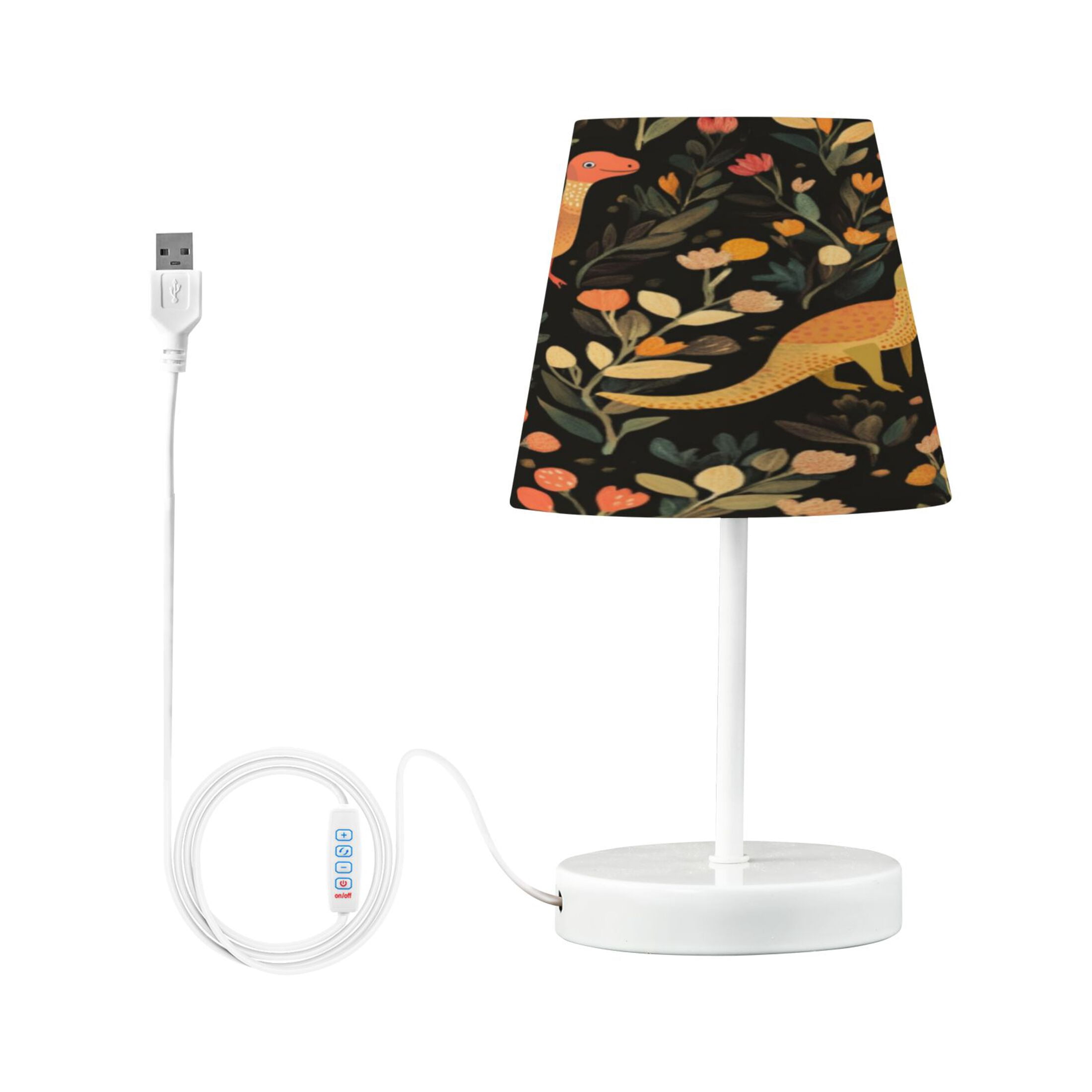 Table Lamp Small 5.9x10.8 Inches Table Lamps Night Light Tools & Home Improvement Bedroom Lamp Guest Room Lamp Study Lamp Office Lamp Red Dinosaur Cartoon