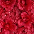 thumbnail image 3 of BalsaCircle 4 Red Silk Roses Hydrangea Flowers Wall Panels 11 feet UV Protected Background Wedding Party Photo Booth, 3 of 5