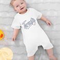 thumbnail image 4 of Icvfdpl Baby Boy Girl Pajamas Clothes Unisex Casual Baseball Letter Print Rompers Jumpsuit Soft 0-3 Months, 4 of 4