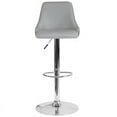 thumbnail image 6 of Light Gray Fabric Adjustable Height Barstool, 6 of 6