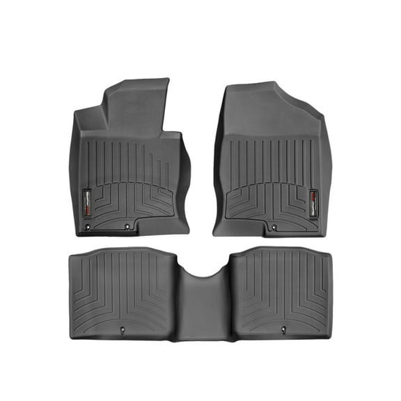 WeatherTech Custom Fit FloorLiners compatible with 2012-2017 Hyundai Azera - 1st & 2nd Row, Black