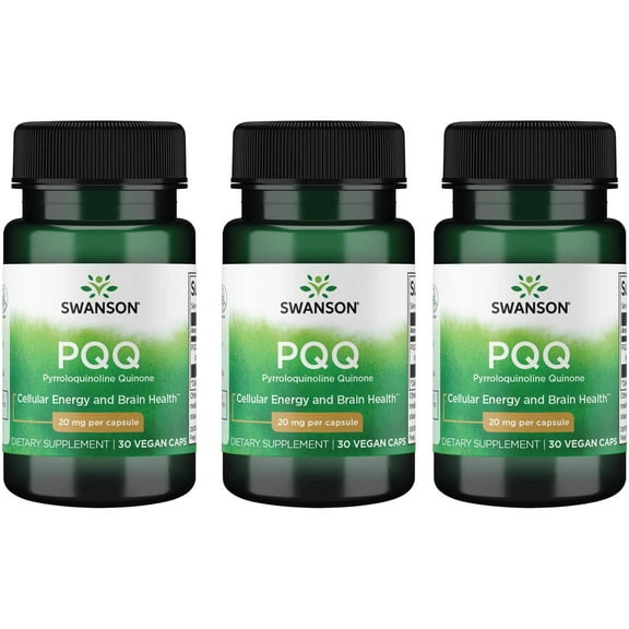 Swanson Pqq Pyrroloquinoline Quinone 20 mg 30 Veg Caps 3 Pack