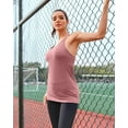 thumbnail image 6 of Alove Women's Racer Back Stretchy Tank Top With Shelf Bra Square Back Yoga Workout Tank Top, 6 of 6