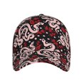 thumbnail image 2 of Balery Baseball Cap Adjustable Size for Running Workouts and Outdoor Activities All Seasons Dad Hat(Snake And Rose), 2 of 9