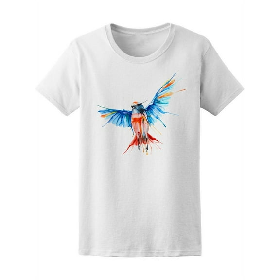 Beautiful Watercolor Bird Tee Women's -Image by Shutterstock