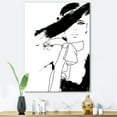 thumbnail image 2 of Designart ' Beautiful Black and White Model Haute Couture Fashion Woman I ' Modern Canvas Wall Art Print, 2 of 4