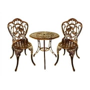 Three Pc Hummingbird Motif Bistro Set (Verdi Grey)