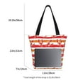 thumbnail image 3 of Fuzoiu Red Lobster Print Large Capacity Shoulder Bag for Women,Large Capacity Office Purse,Laptop Tote Bag,Casual Everyday Tote for Work Beach Travel and Shopping Grocery, 3 of 6