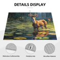 thumbnail image 3 of Bingfone Peaceful Deer Lily Pond 18" x 24"Dish Drying Mat for Kitchen Counter,Ultra Absorbent Microfiber, 3 of 7