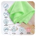 thumbnail image 6 of LammaLoe Microfiber Cleaning Cloths, Super Absorbent Cleaning Rags & Car Towels Lint Free, 12x12 Multi-Purpose, 96 Pack, Green, 6 of 9