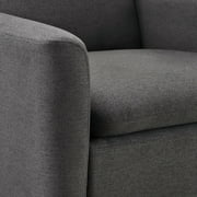 Dazone Modern Wood Chair Sofa Upholstered Arm Chair Black