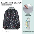 thumbnail image 5 of "Fashion Forward Sunflower Floral Backpack - Extra Large Capacity Campus Bag with Laptop Pocket, Stylish Wildflowers Theme, Padded Shoulder Straps", 5 of 6