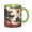 Green, variant on Creep Monster Coffee Mug Fun Custom Ceramic Mugs 11oz Black