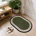 thumbnail image 6 of Small Area Rug, Non-Slip Rubber Backing Washable Doormat, Fade Resistant, Absorbent for Living Room Laundry, Green 23.6*15.8In, 6 of 7