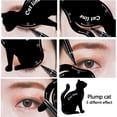 thumbnail image 3 of Plantillas de delineador de ojos, material de PVC, aplicadores de sombra de ojos ahumados, plantilla de guía, plantillas de herramientas, negro, elegante y popular, 3 of 5