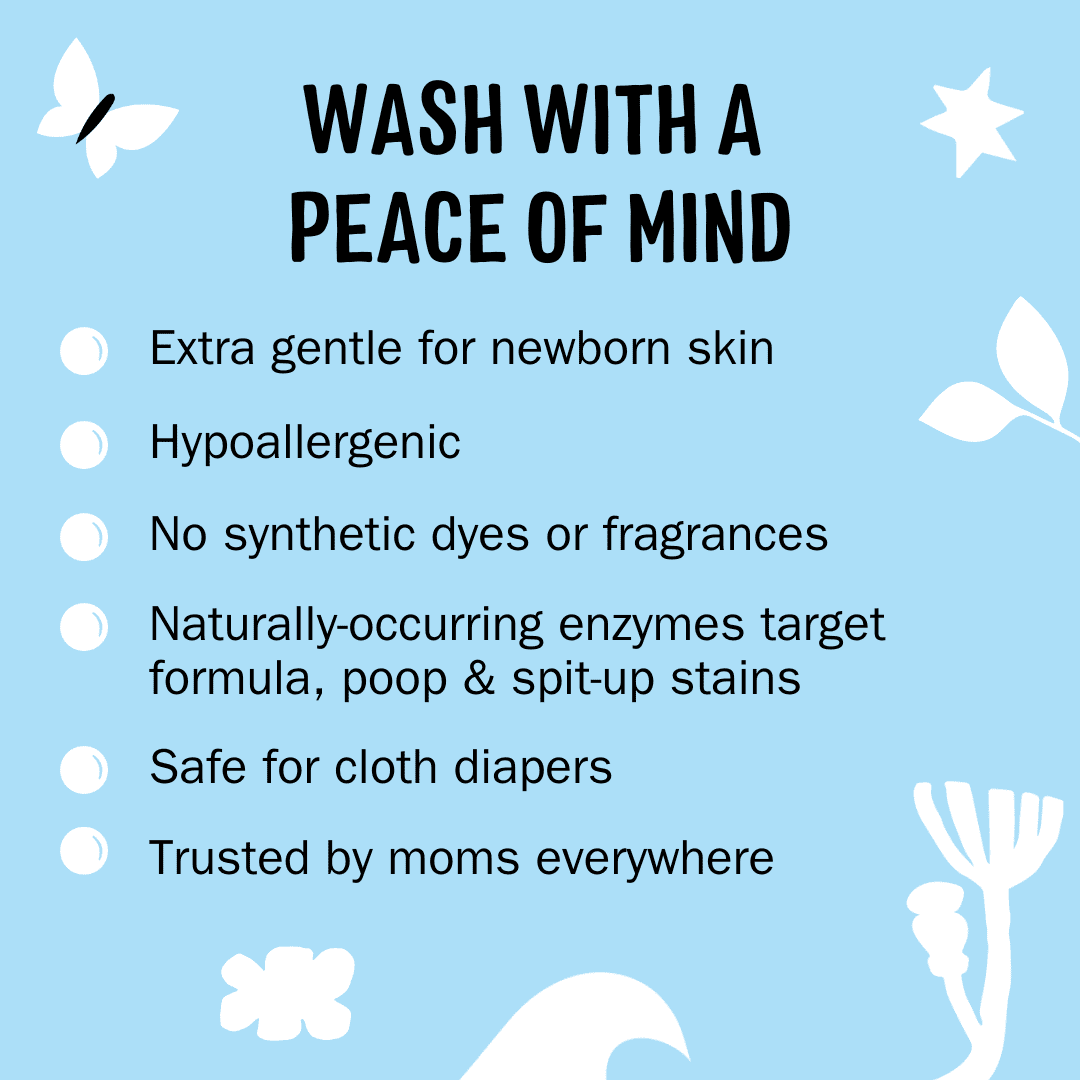 Molly's Suds Baby Laundry Detergent Powder | Removes Formula, Poop & Spit-Up Stains (Fragrance Free)