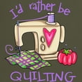 thumbnail image 3 of CafePress - I'd Rather Be Quilting Dark T Shirt - Men's Classic Graphic Cotton T-Shirt, 3 of 4