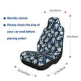 thumbnail image 5 of Pofeuu Cute Rabbit Print Automotive Car Seat Covers Flat Cloth Full Set Seat Covers,Car Seat Covers front seats for Cars Trucks and SUVs-2 PCS, 5 of 9