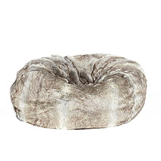 Cdi International Furniture Faux Fur Bean Bag Chair Brown